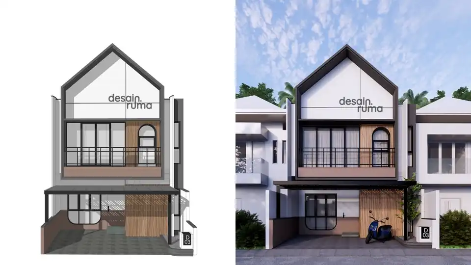 Jasa Visualisasi 3D Perspektif Rumah Tinggal untuk Desain Arsitektur - Perspektif 3D, Profesional, Bergaransi
