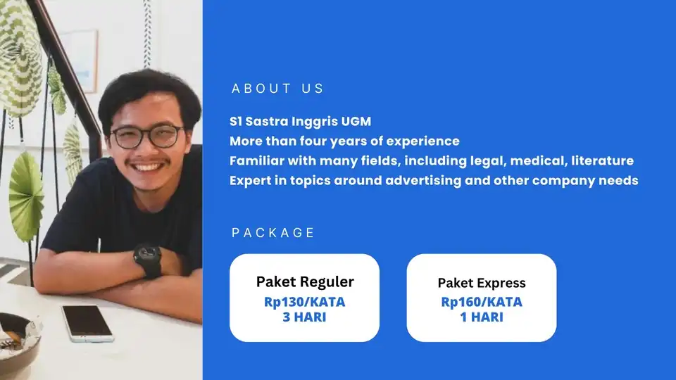 Jasa Your Trusted Professional Proofreader | ID & EN (With Proofreading Certificate) - Proofreading, Profesional, Bergar