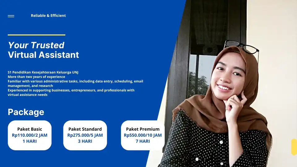 Jasa Your Trusted Virtual Assistant | Admin & Customer Support - Sekretaris, Profesional, Bergaransi